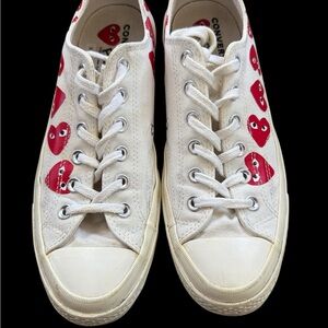 Converse x Comme des Garçons PLAY Low Top Sneakers | Men’s 7 / Women’s 9